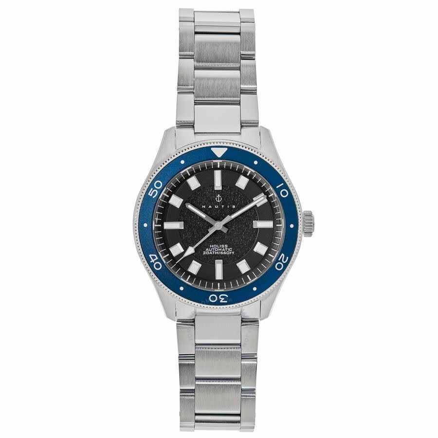 Nautis Holiss Black Dial Men's Watch Naun103-2 In Black
