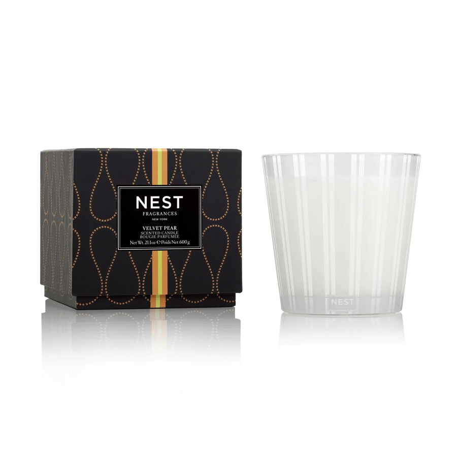 Nest Fragrances Unisex Velvet Pear 3wick Candle 21 oz Scented Candle