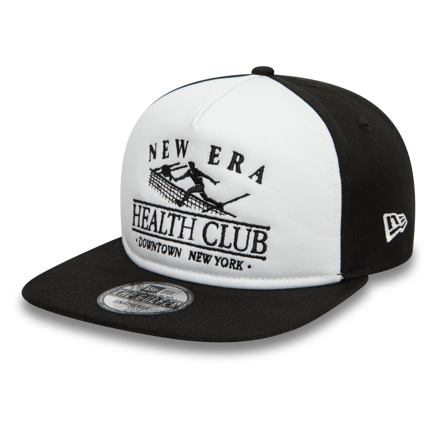 Health Club Graphic Black Golfer Cap