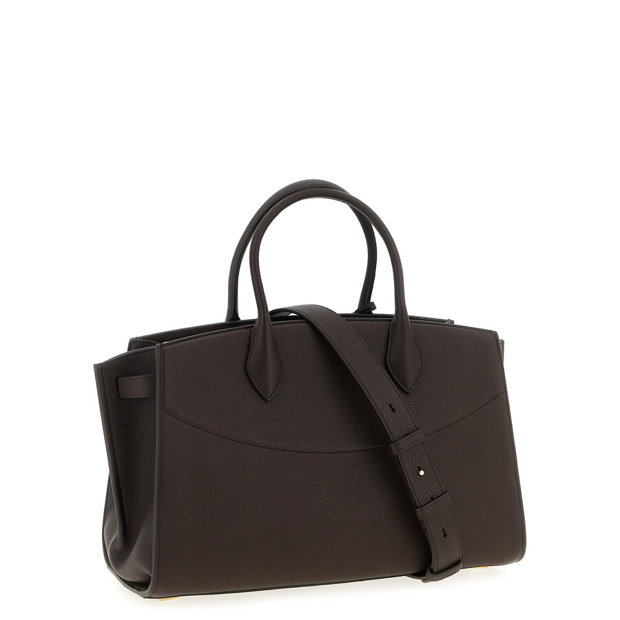 Ferragamo New Studio Soft (l) Handbag In Brown