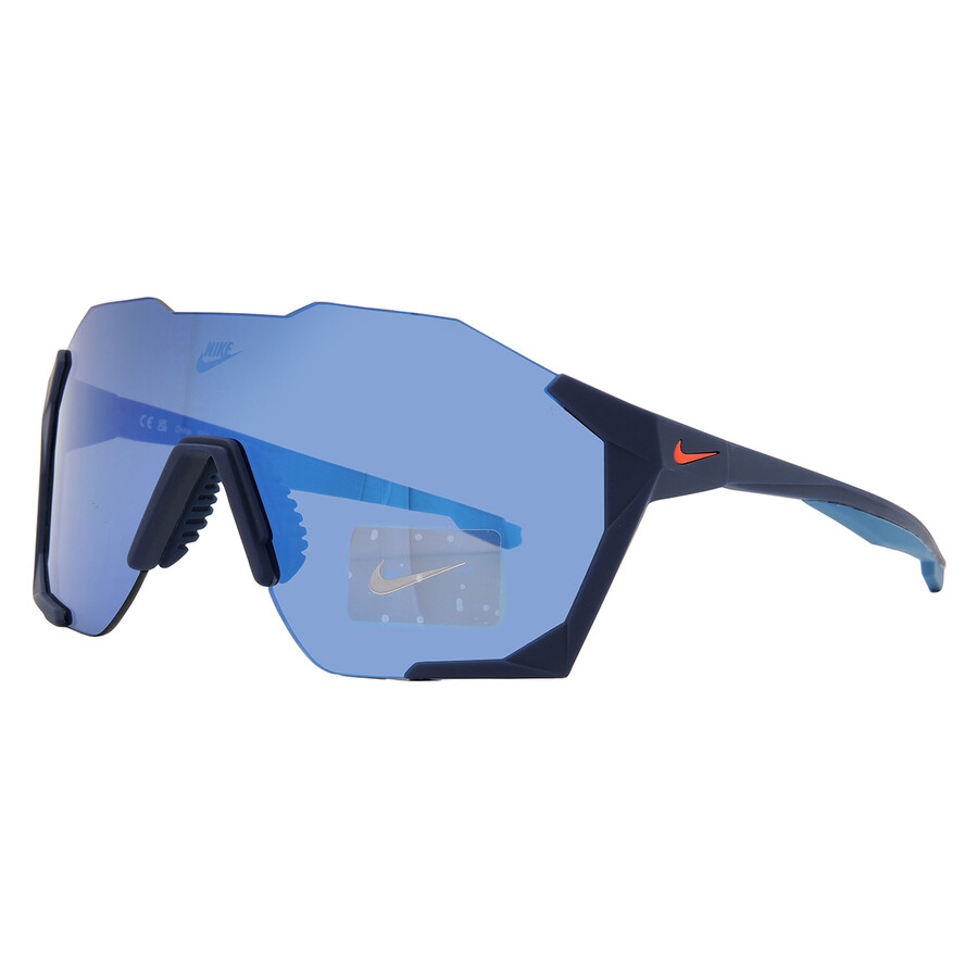 Nike Blue Mirror Shield Unisex Sunglasses Charged Shield Ib3518x 492 61