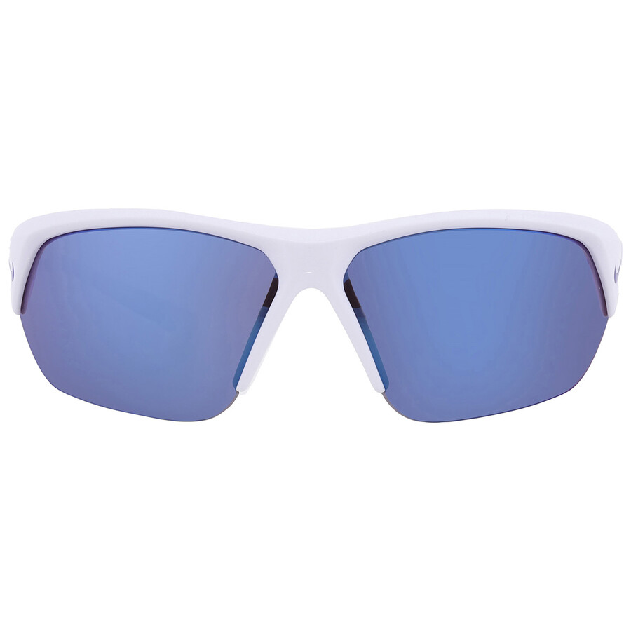 Nike Blue Mirror Wrap Men's Sunglasses  Skylon Ace Fq4683 104 69