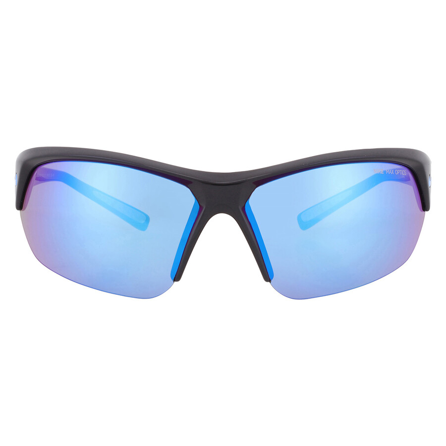Nike Blue Mirror Wrap Men's Sunglasses  Skylon Ace M Mi Dv2163 011 69