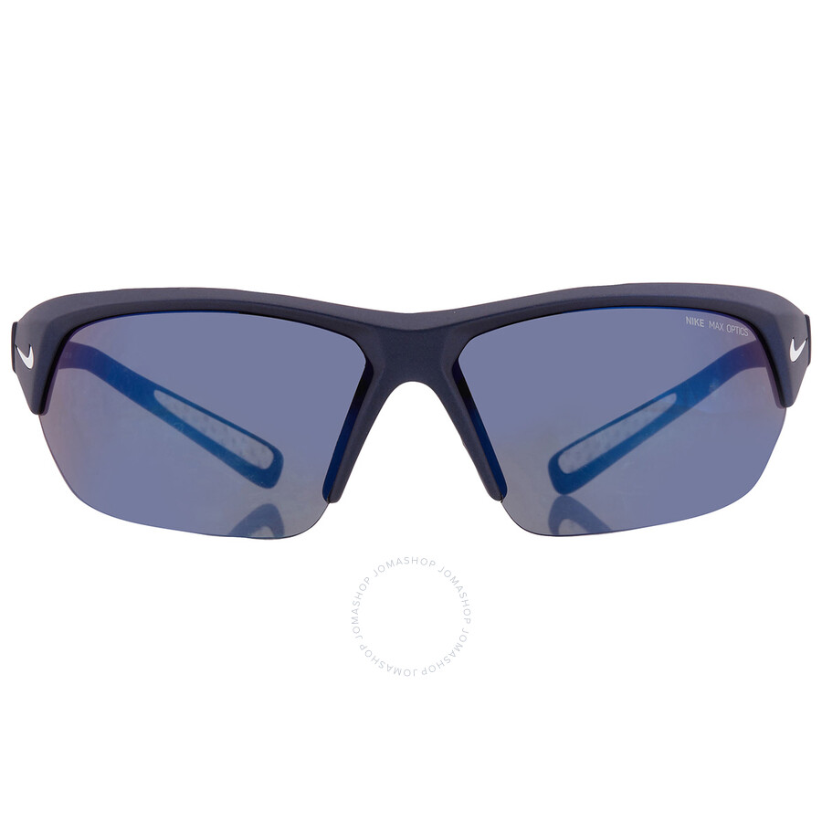Nike Blue Mirror Wrap Unisex Sunglasses Skylon Ace Mi Ev0525 401 69