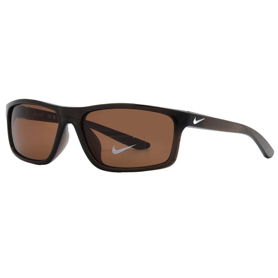 Nike Brown Rectangular Unisex Sunglasses Chronicle Fj2216 220 59
