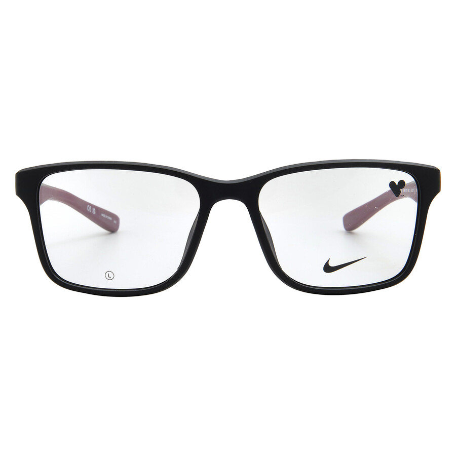Nike Demo Square Men's Eyeglasses  7014 002 55 In Black