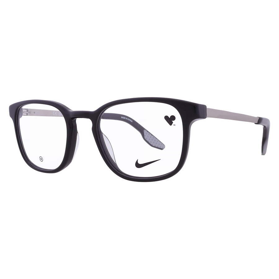 Nike Demo Square Men's Eyeglasses  7171 001 51 In Black
