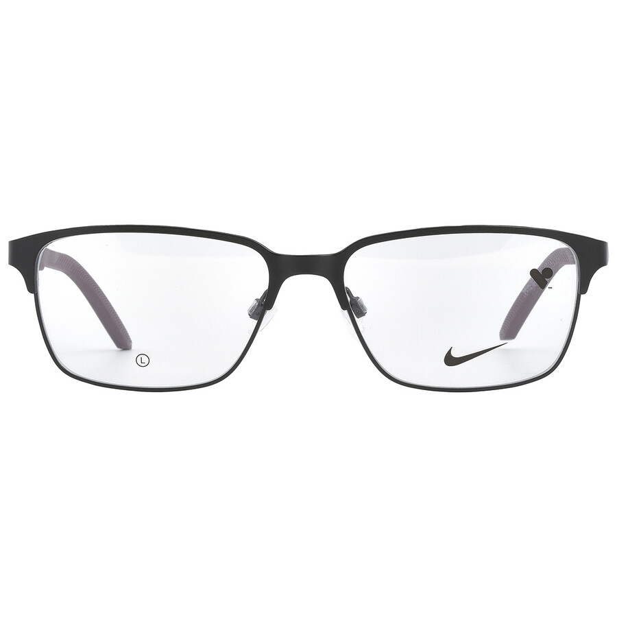 Shop Nike Demo Square Men's Eyeglasses  8213 002 55 In Black / Maroon