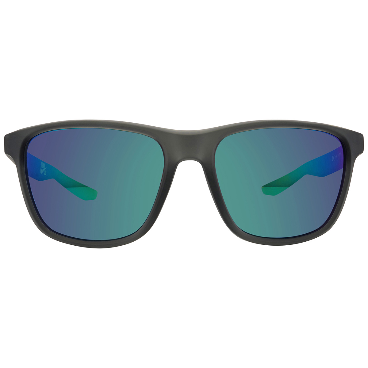 NEW Nike Flip EV0989 Sunglasses | Matte Anthracite Green Mirror Lens New Nike YOUTH EV0989-063 Grey Flip Sunglasses with Green  main image 4