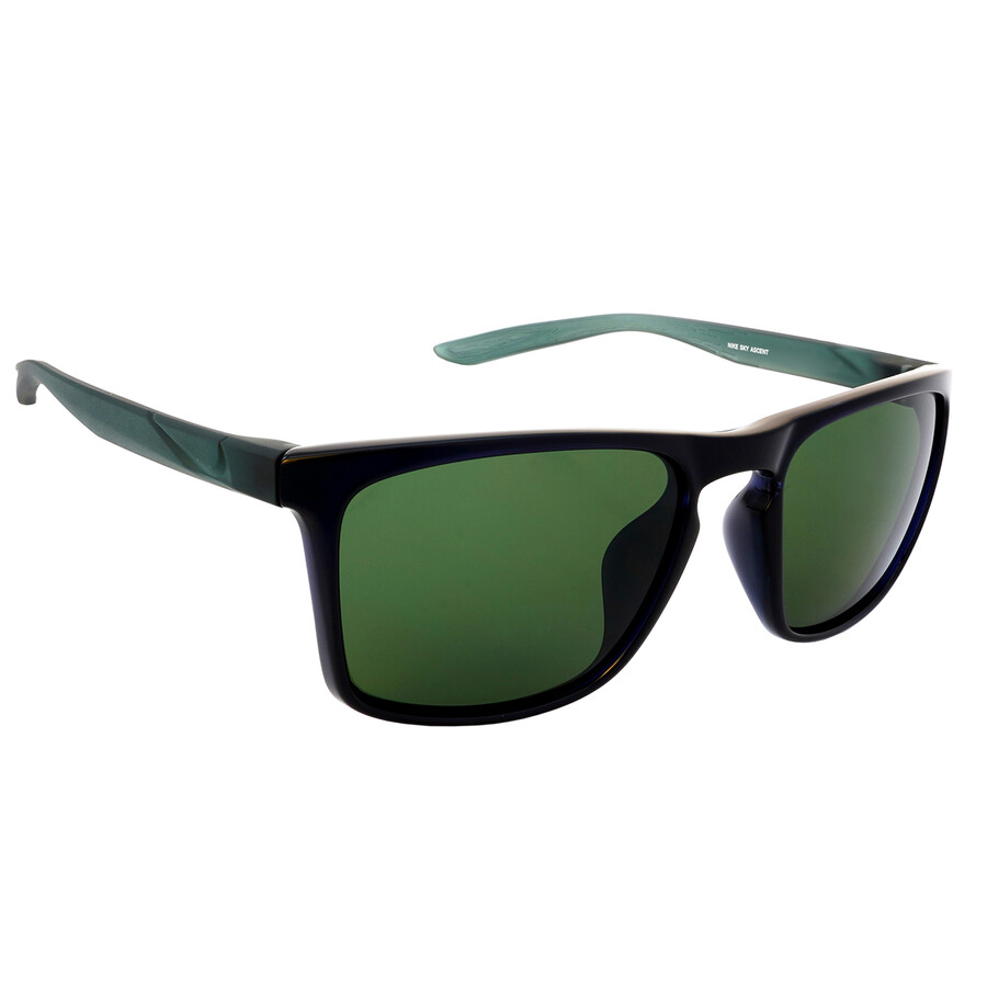Nike Green Rectangular Unisex Sunglasses Sky Ascent Dq08 556 55 In Green