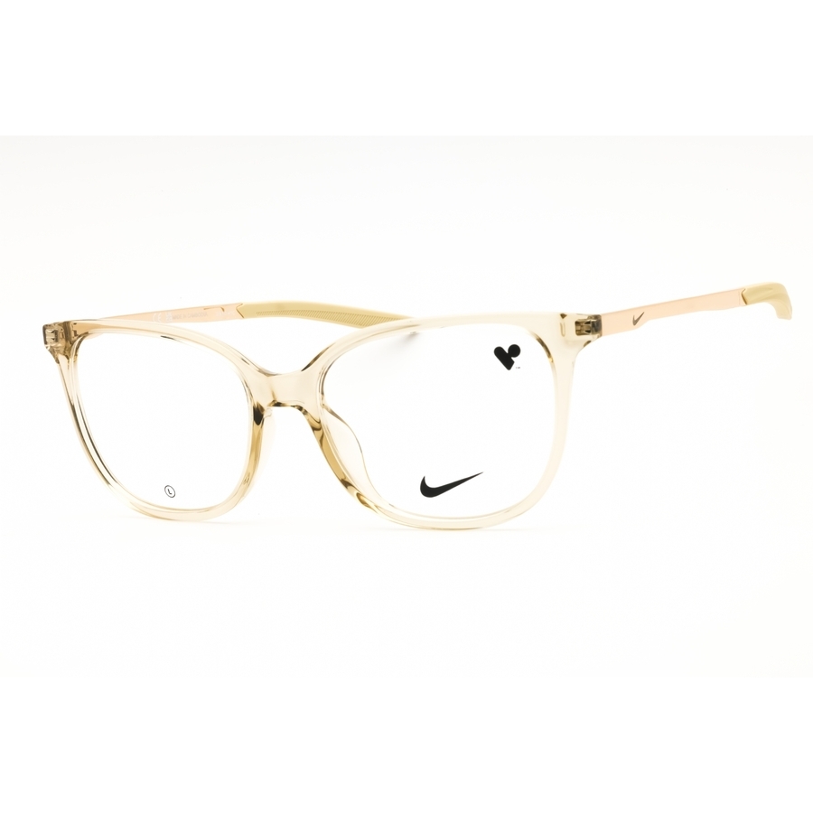 Nike Ladies Gold Tone Rectangular Eyeglass Frames 7228n
