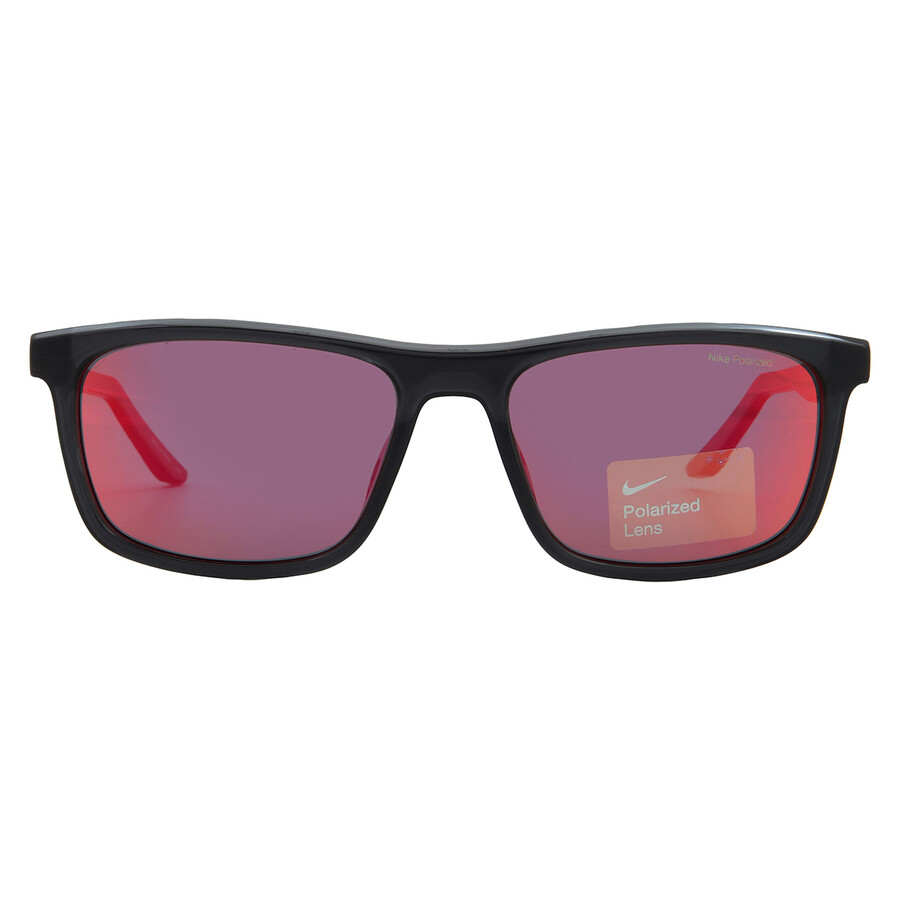 Nike Polarized Red Mirror Square Unisex Sunglasses  Embar P Fv2409 060 56