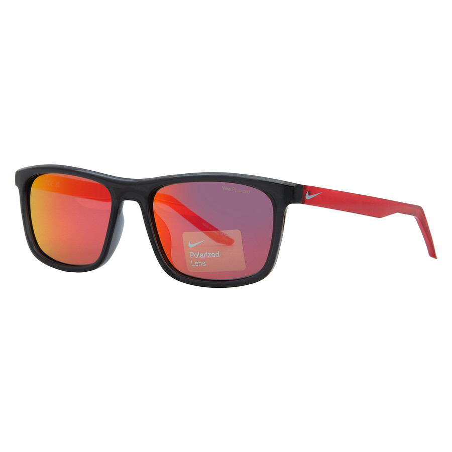Nike Polarized Red Mirror Square Unisex Sunglasses  Embar P Fv2409 060 56