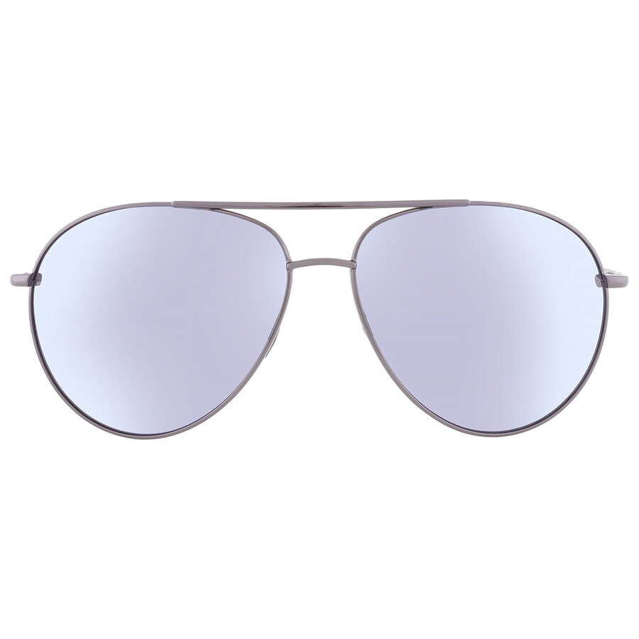 Nike Silver Flash Pilot Unisex Sunglasses Chance Ev1217 056 61