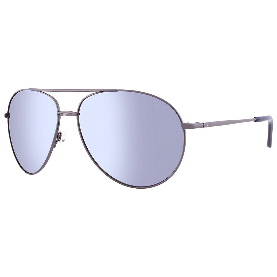 Nike Silver Flash Pilot Unisex Sunglasses Chance Ev1217 056 61
