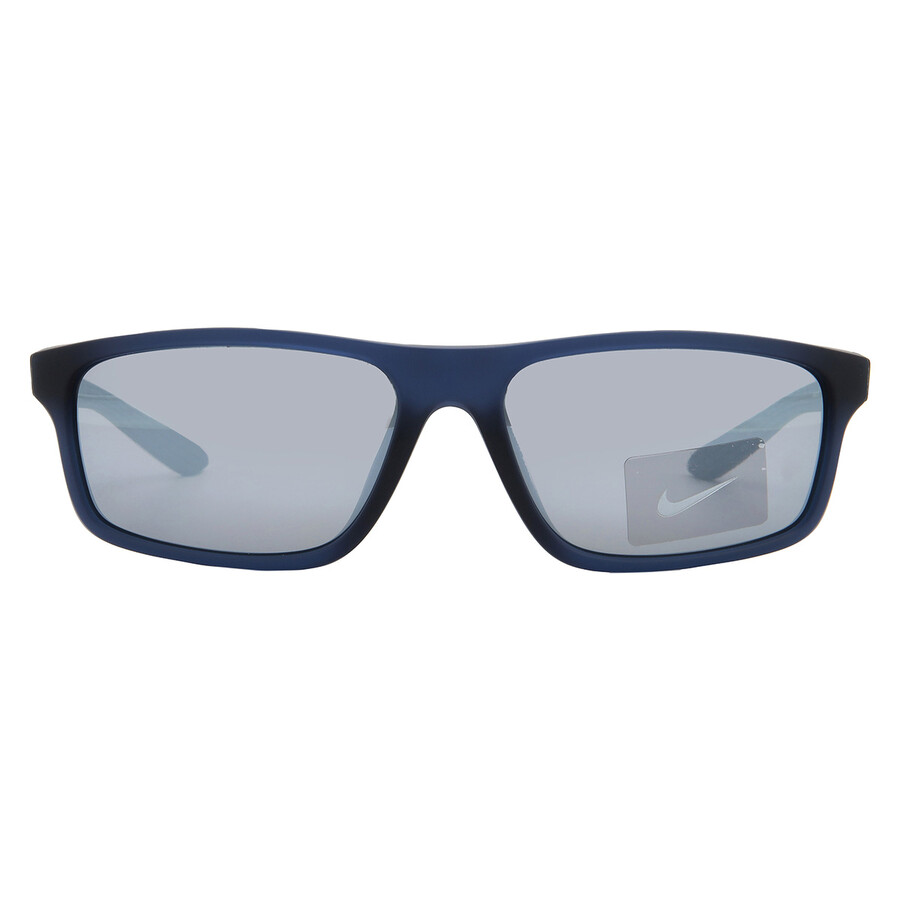 Nike Silver Rectangular Unisex Sunglasses Chronicle Fj2216 410 59