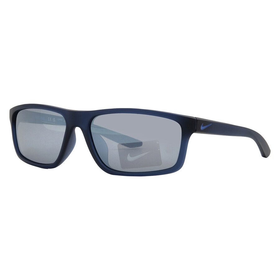 Nike Silver Rectangular Unisex Sunglasses Chronicle Fj2216 410 59