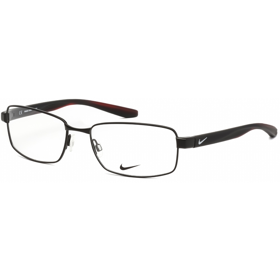 Nike Unisex Black Rectangular Eyeglass Frames 8195