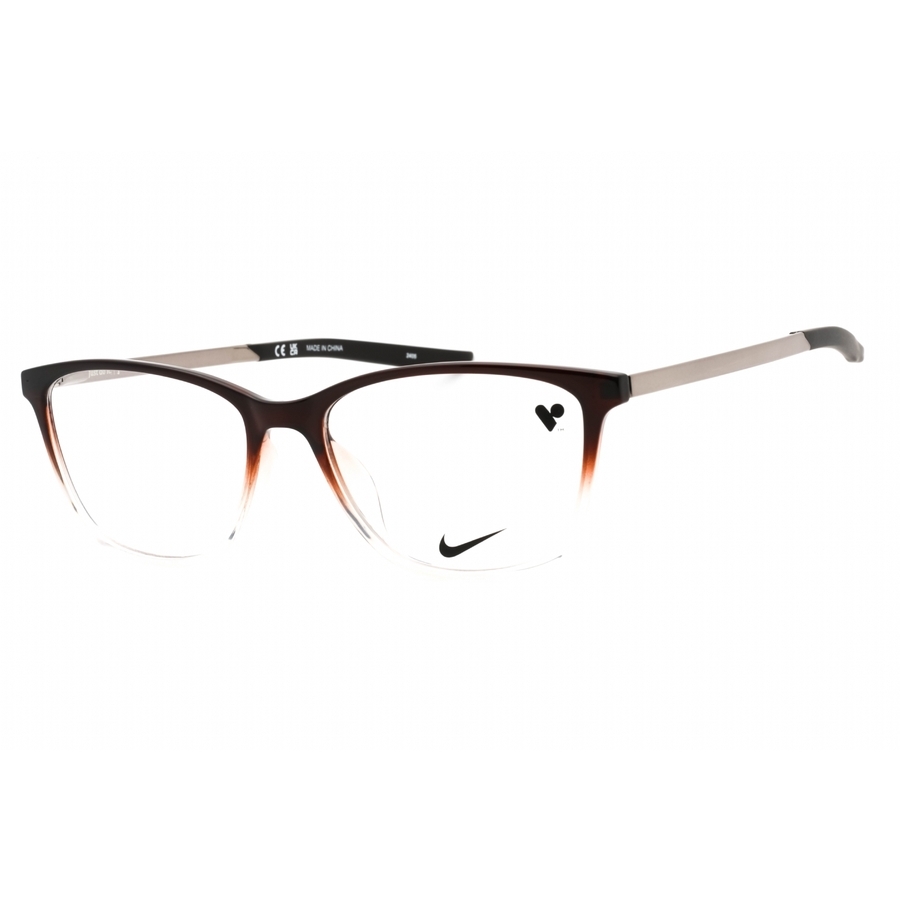 Nike Unisex Brown Rectangular Eyeglass Frames 7284