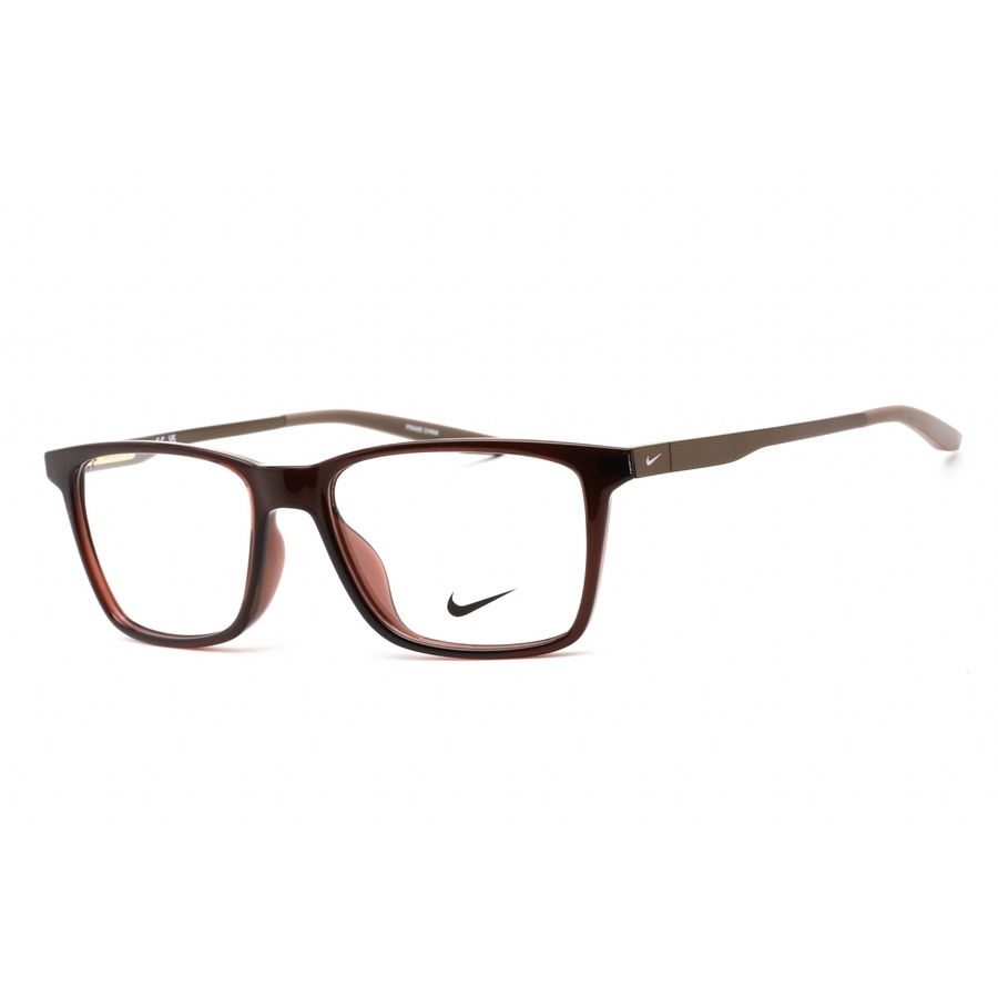 Nike Unisex Brown Rectangular Eyeglass Frames 7286