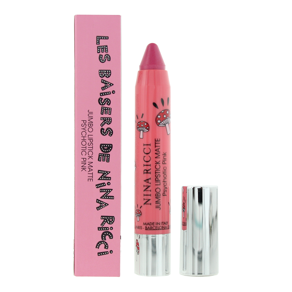 Nina Ricci Ladies Jumbo Matte Lipstick 0.09 oz Psychotic Pink Makeup 3137370341895 In ["pink"]