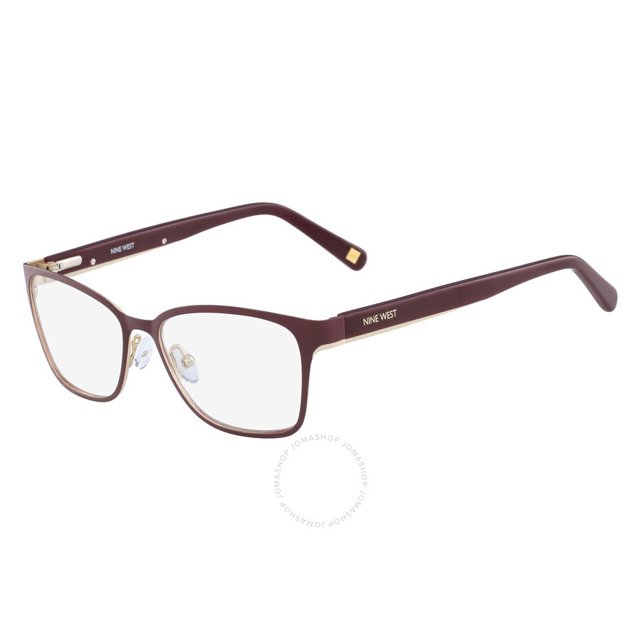 Nine West Ladies Red Square Eyeglass Frames NW107060250 886895299916