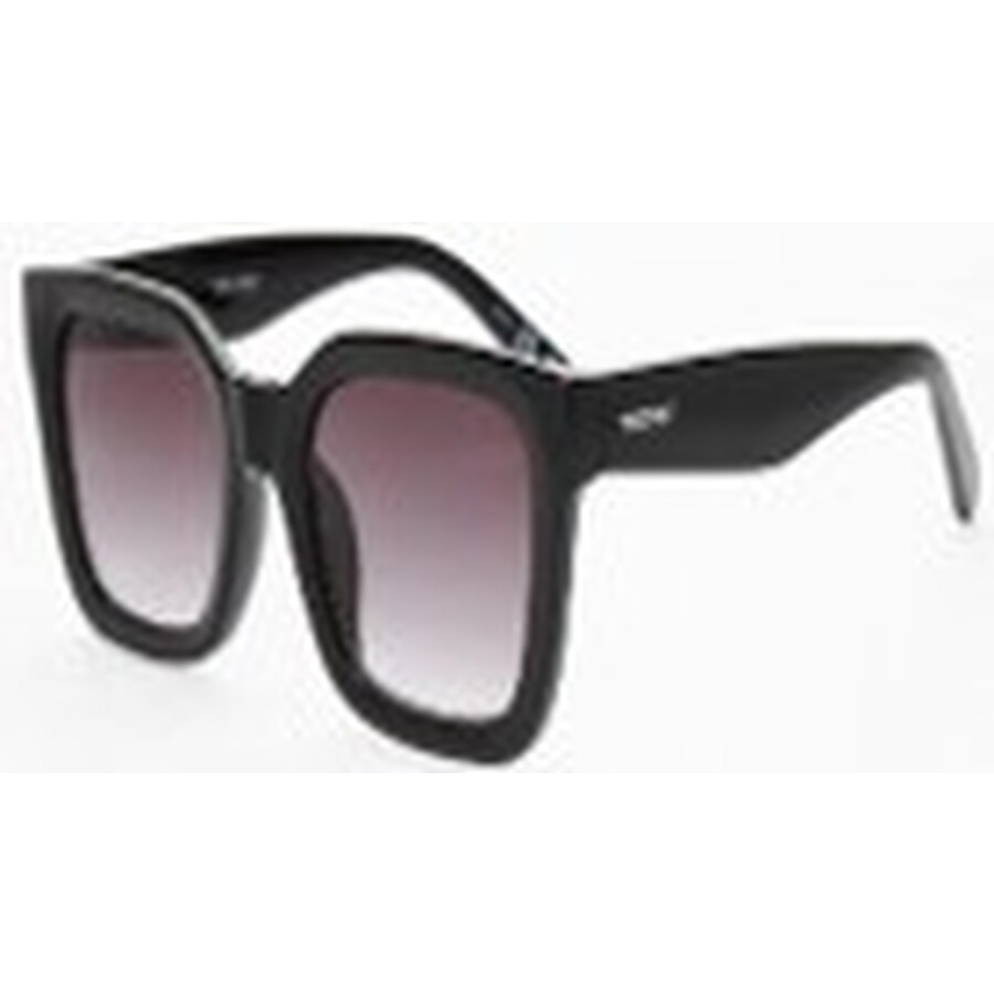 Nine West Nw 23 483 Blk Smoke Rectangular Ladies Sunglasses 10267600.lts Blk In Black