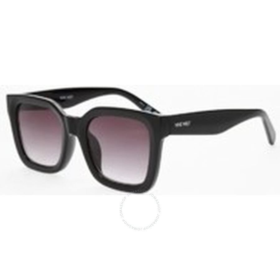 Nine West Nw 23 483 Blk Smoke Square Ladies Sunglasses 10268554.khl Blksmk