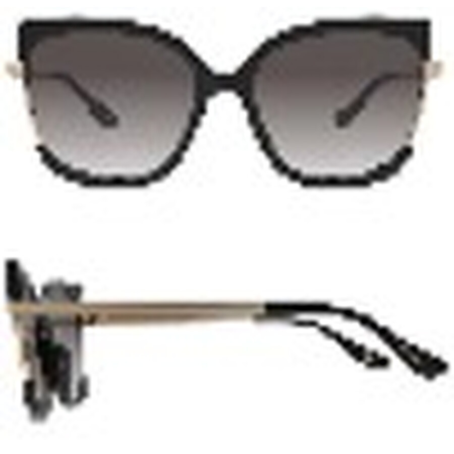 Nine West Nw 25 1012 Blk Smoke Cat Eye Ladies Sunglasses 10270074.lts Blk In Black