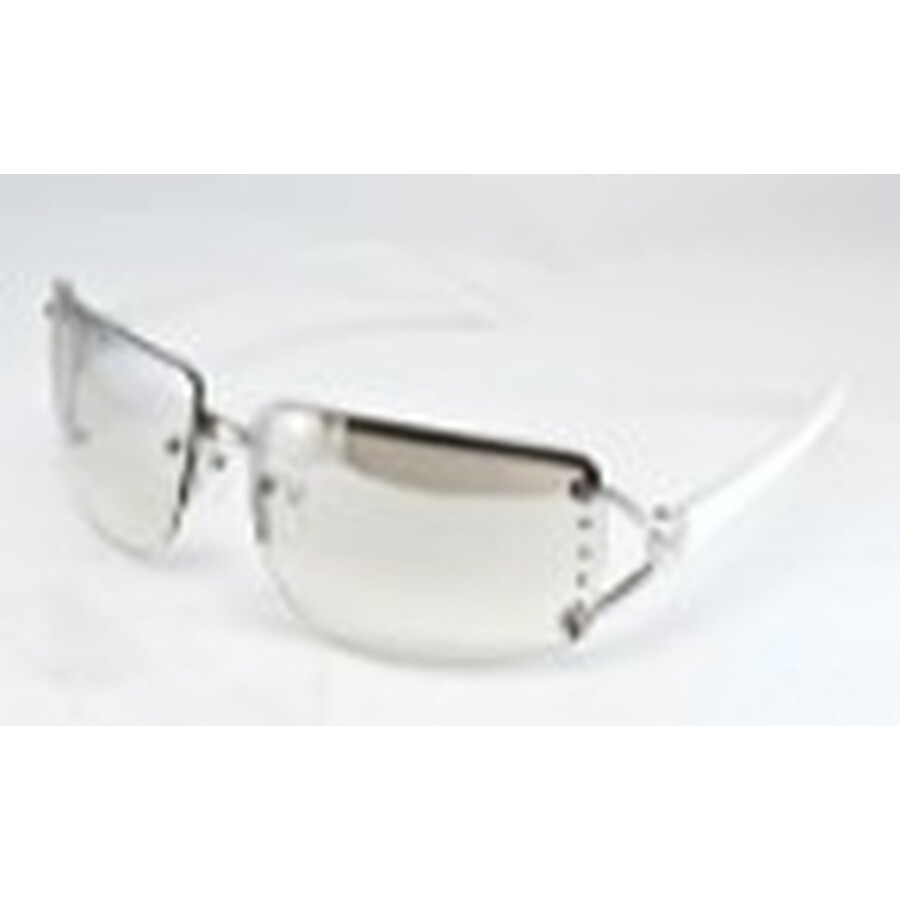 Nine West S04601rdf022 Silver Rectangular Ladies Sunglasses 10270086.lts Blk In Multi