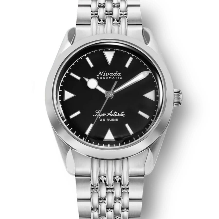 Nivada Grenchen Super Antarctic Automatic Black Dial Men's Watch