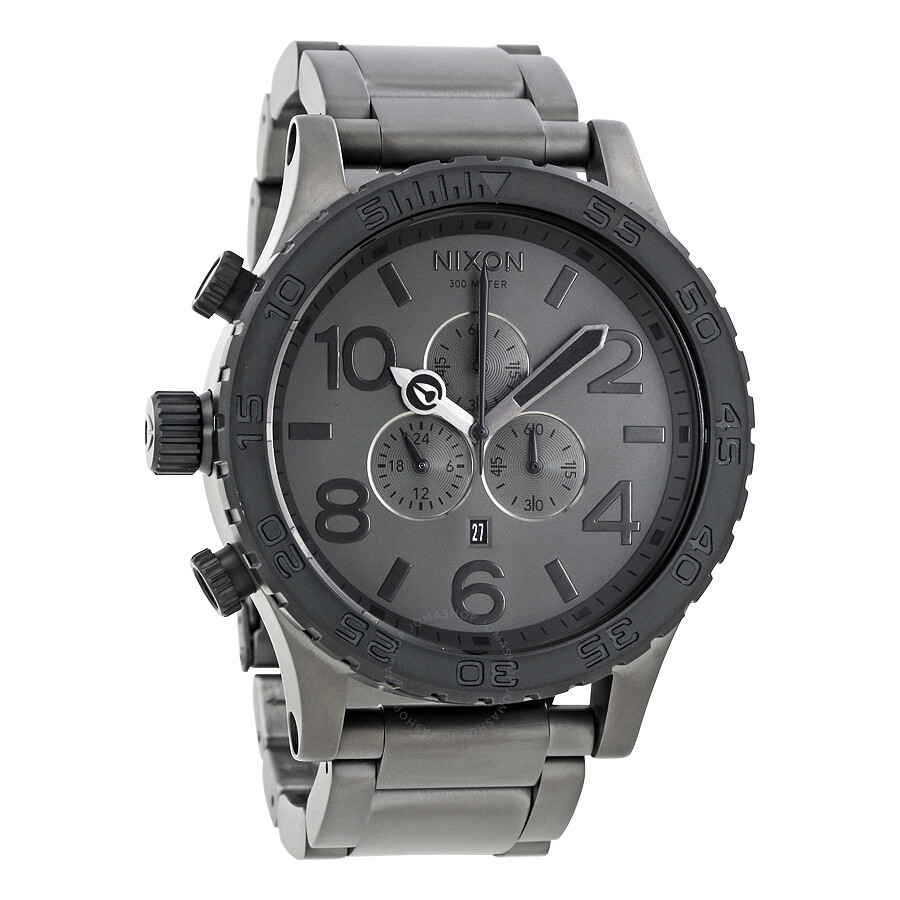 Nixon 51-30 Chronograph Gunmetal Dial Men's Watch A0831062