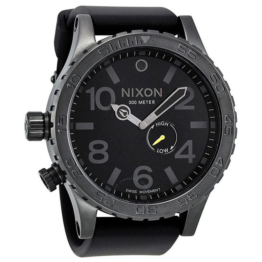 Nixon 51-30 Black Dial Rubber Men's Watch A058680