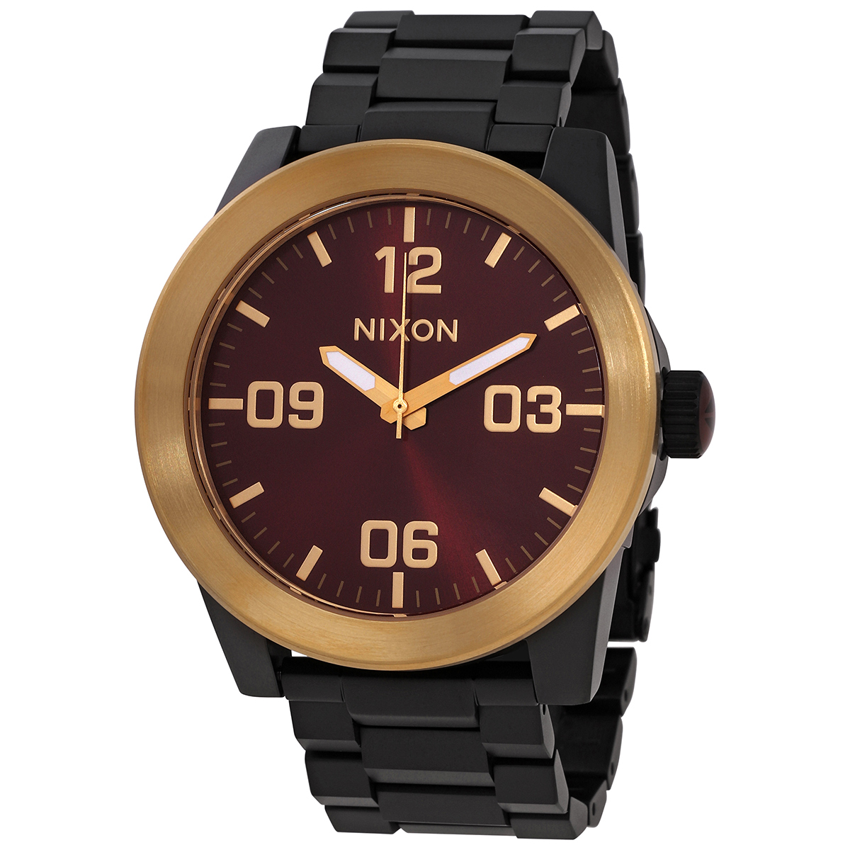 Nixon Corporal SS Quartz Burgundy Dial Men