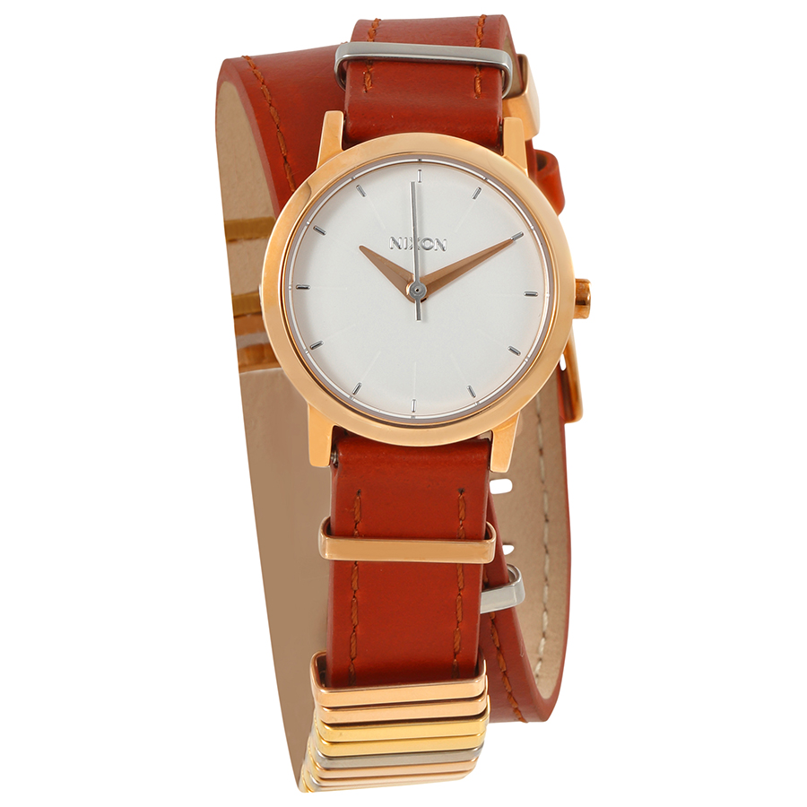 Nixon Kenzi White Dial Wrap Leather Ladies Watch A4031749
