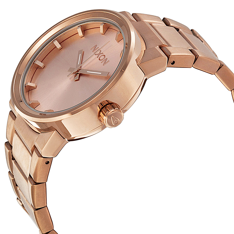 Nixon The Cannon Rose Dial Rose Gold Ionplated Unisex Watch A160897