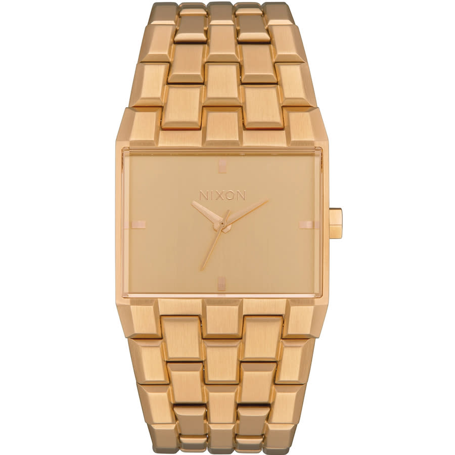 Nixon Ticket Quartz Gold Dial Ladies Watch A1262-502