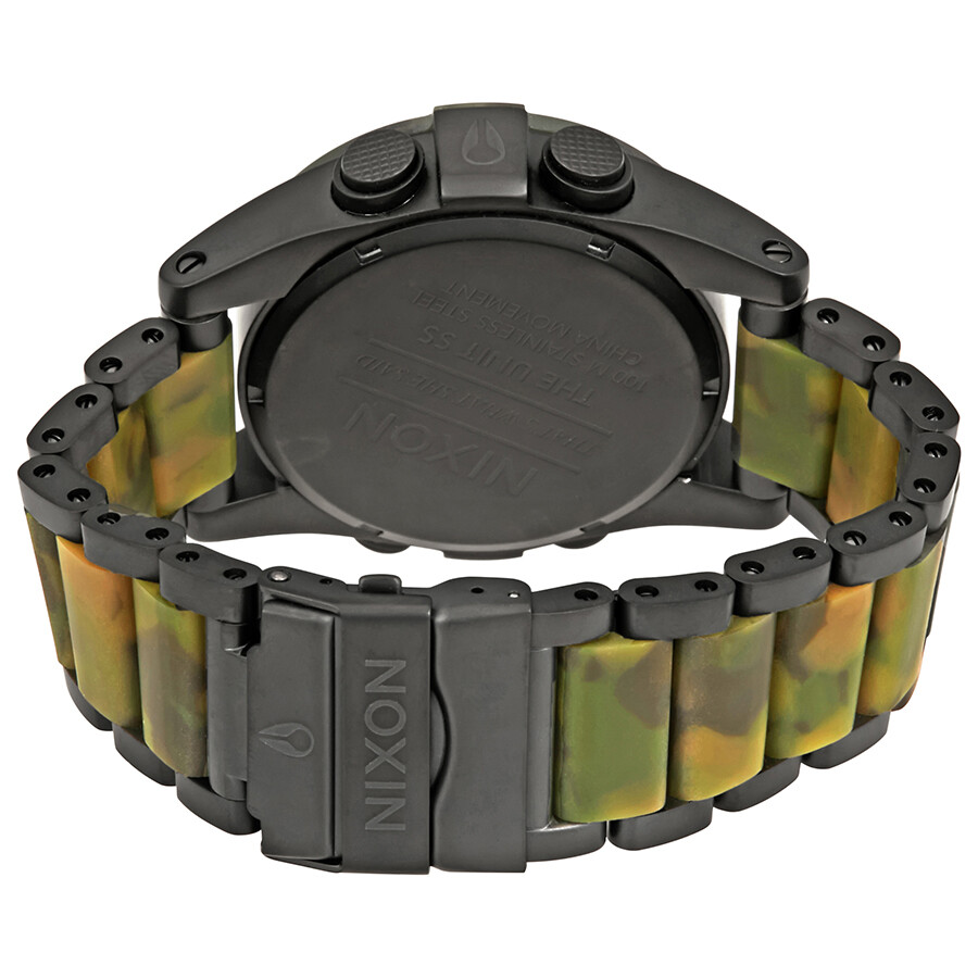 Nixon Unit SS Matte Black and Camo Men's Digital Watch A3601428 Nixon