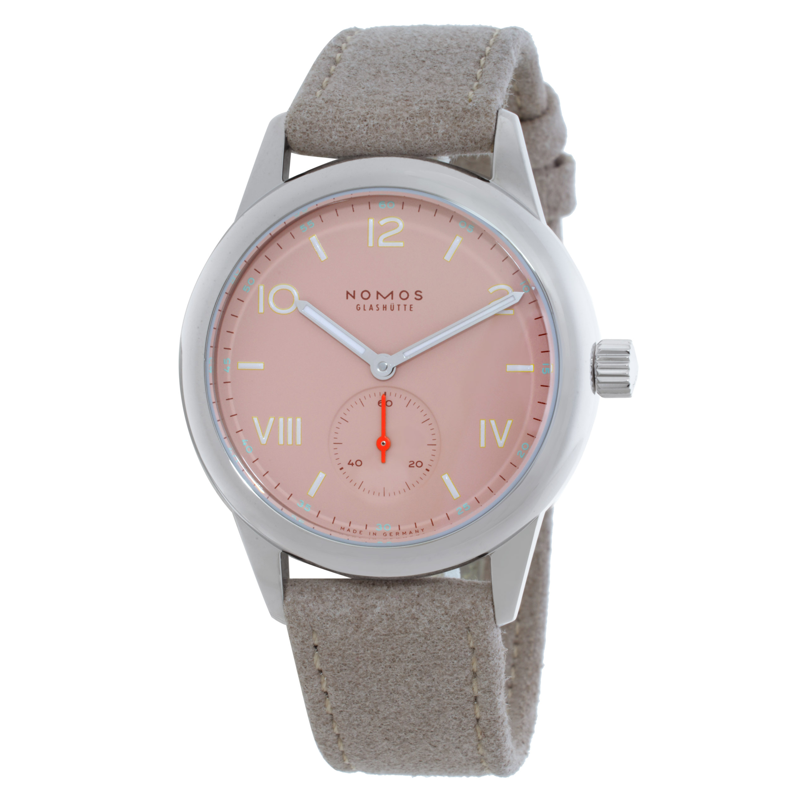 Nomos Club Campus 36mm Pink Dial Watch 706.GB