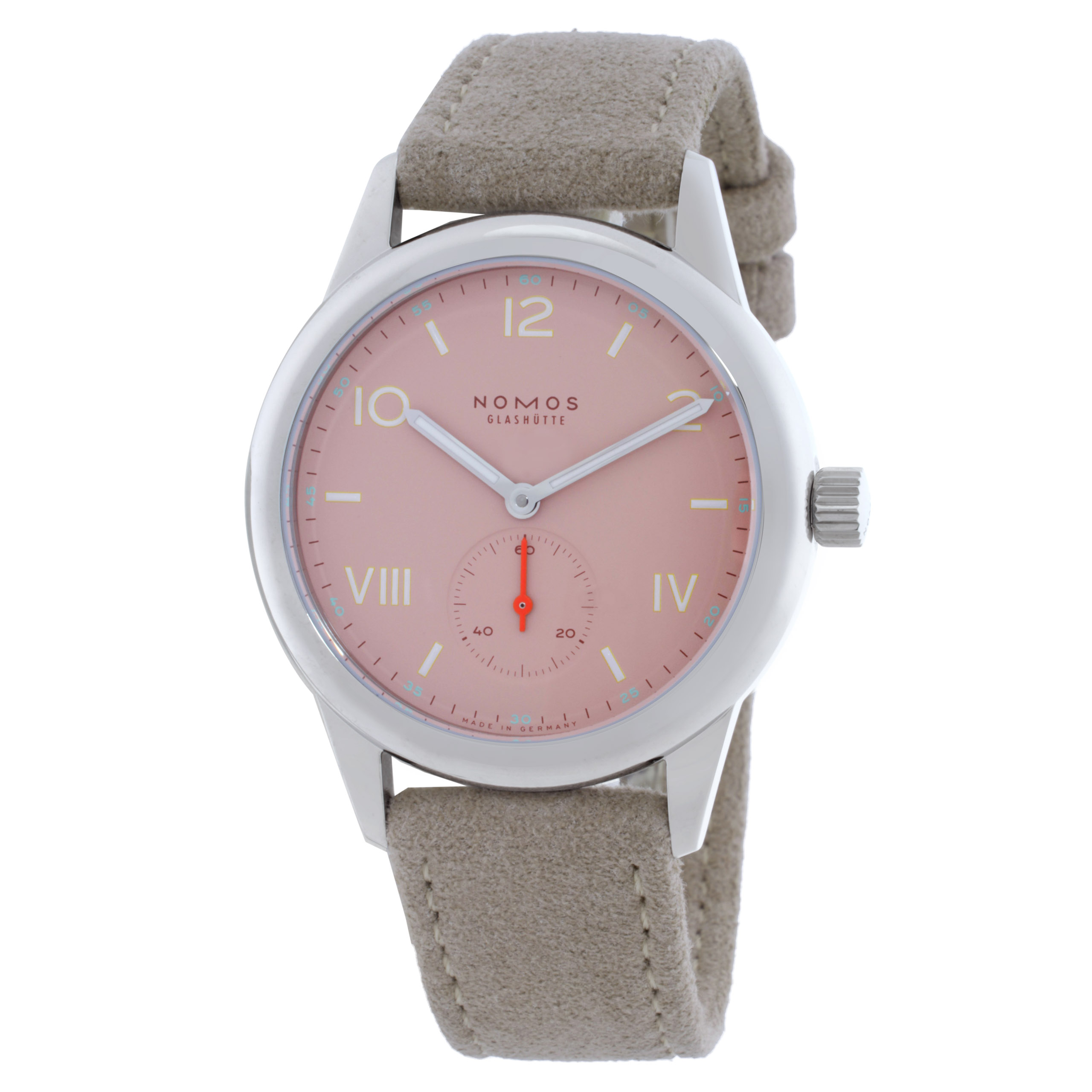 Nomos Club Campus 36mm Pink Dial Watch 706