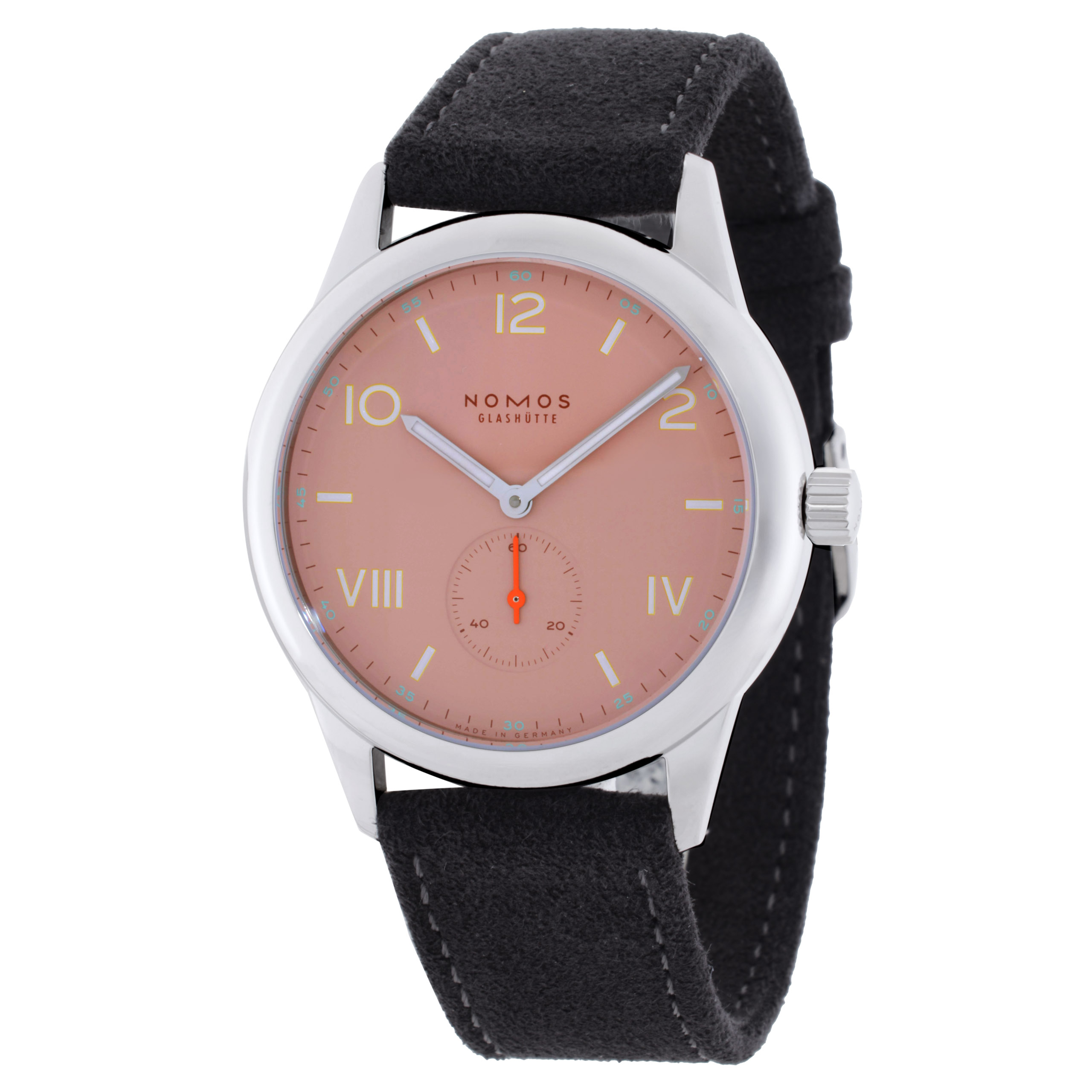 Nomos Club Campus 38 Hand Wind Rose Dial Watch 720