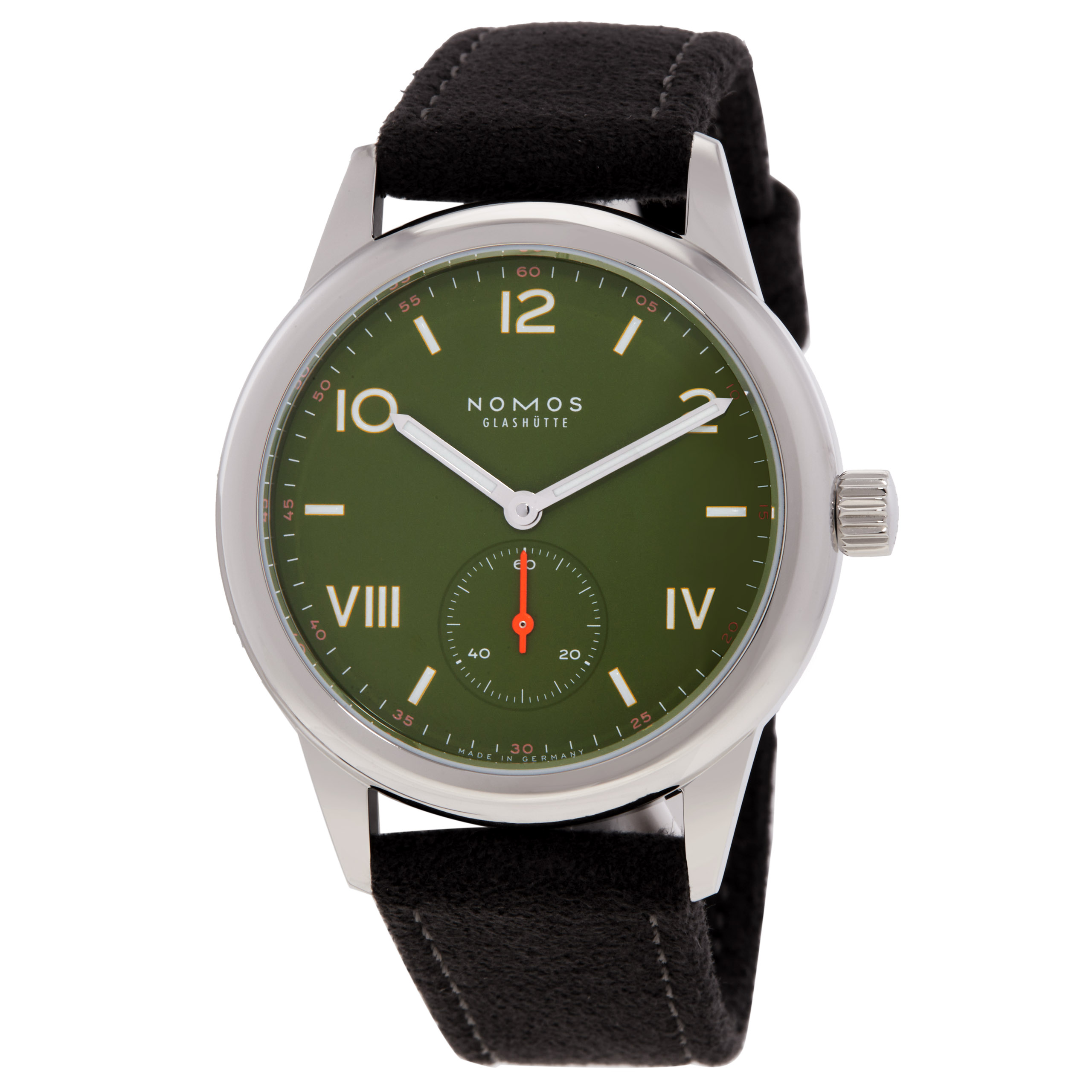Nomos Club Campus Olive Hand Wind Men's Watch 707.GB