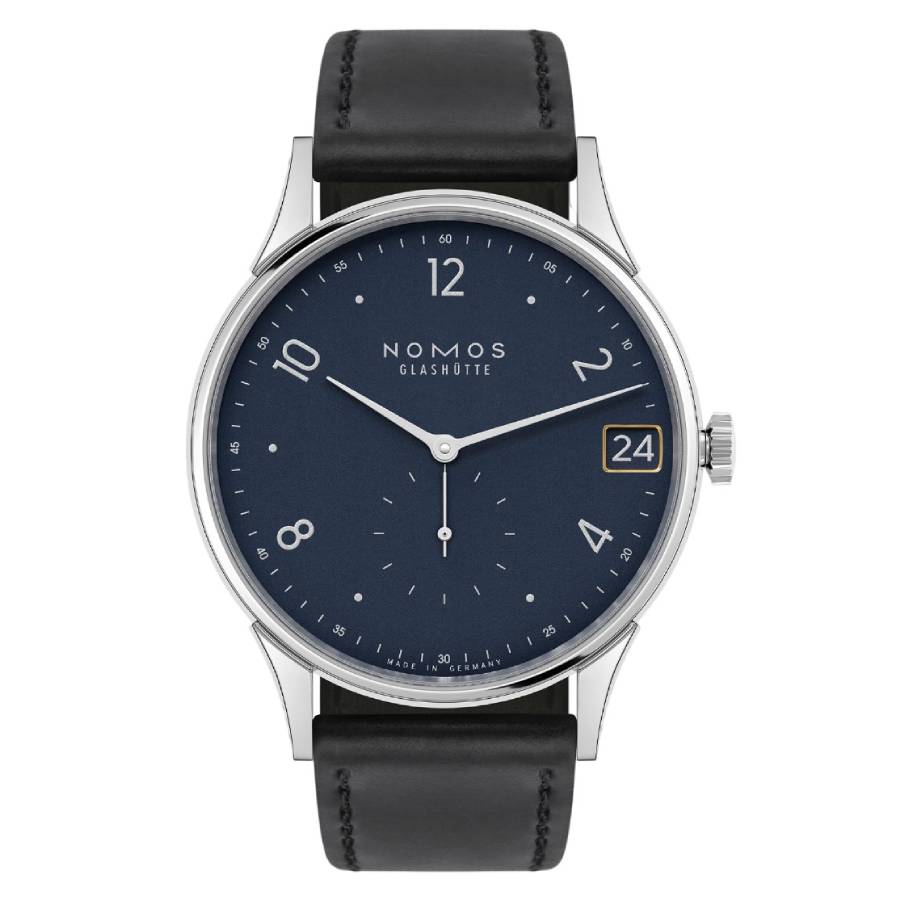 Nomos Minimatik 39 Hand Wind Blue Dial Watch 1252