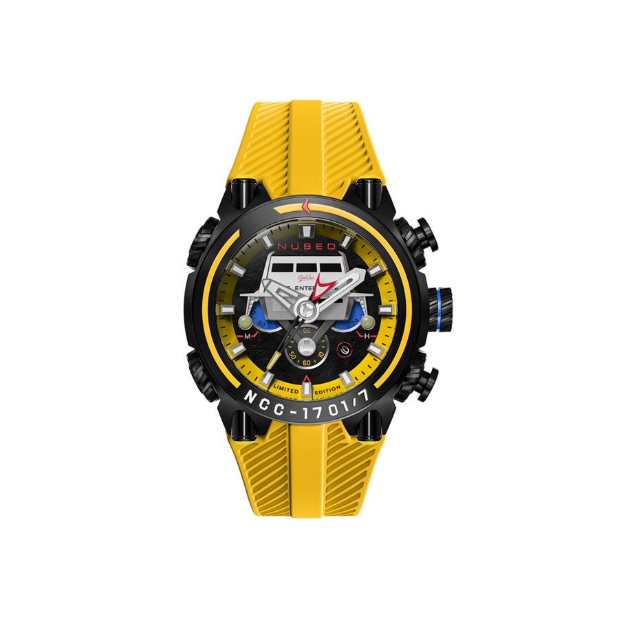 Nubeo Deimos Chronograph Yellow Dial Men's Watch NB-6118-02