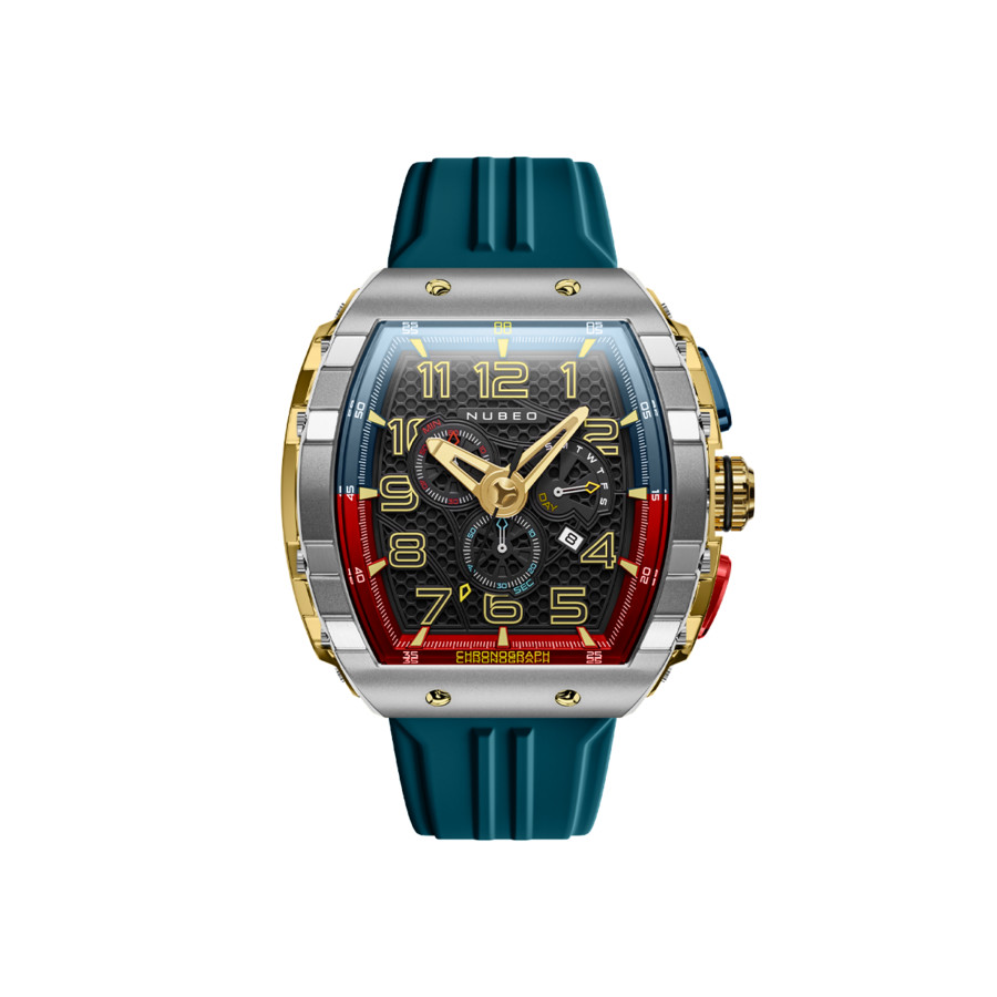 Nubeo Magellan Black Dial Men's Watch NB-6088-04