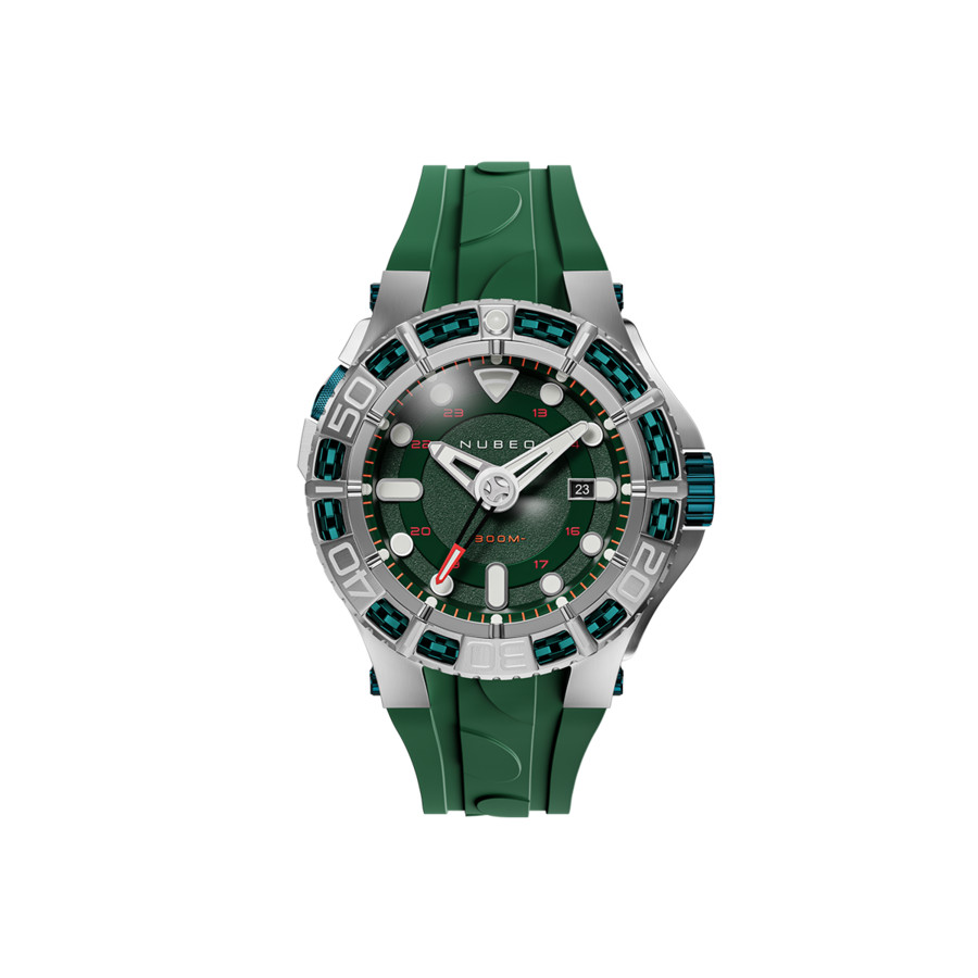 Nubeo Manta Green Dial Men's Watch NB-6120-02