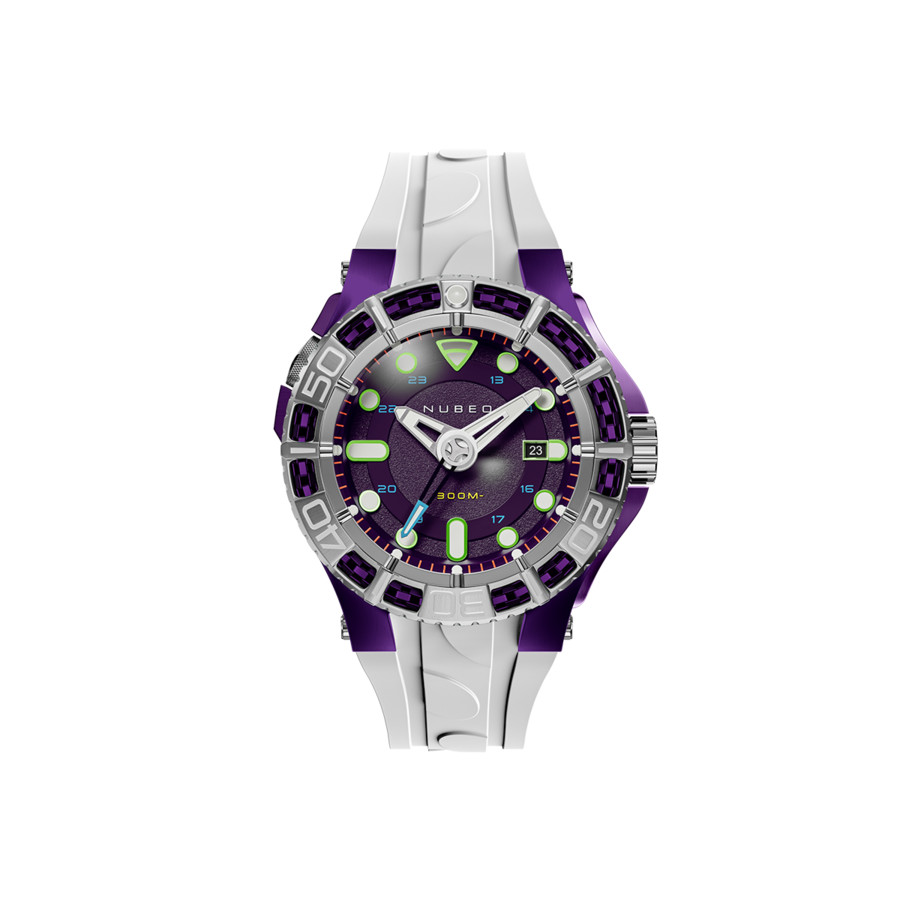 Nubeo Manta Purple Dial Men's Watch NB-6120-08