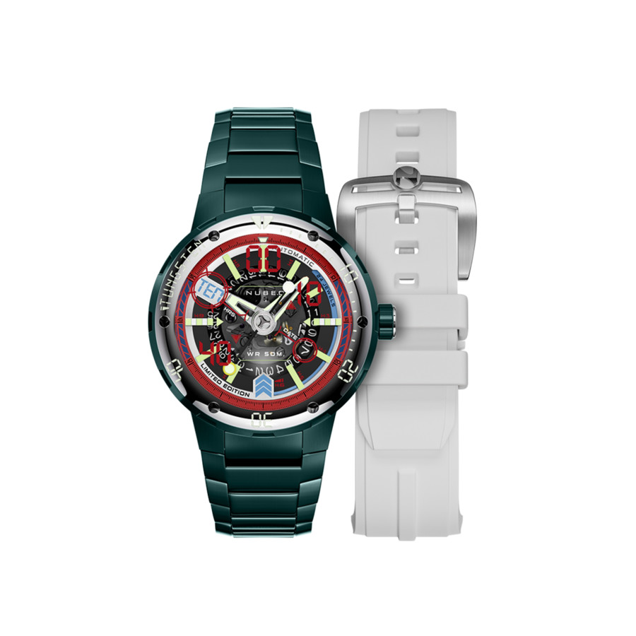 Nubeo Mariner 9 Black Dial Men's Watch NB-6090-44