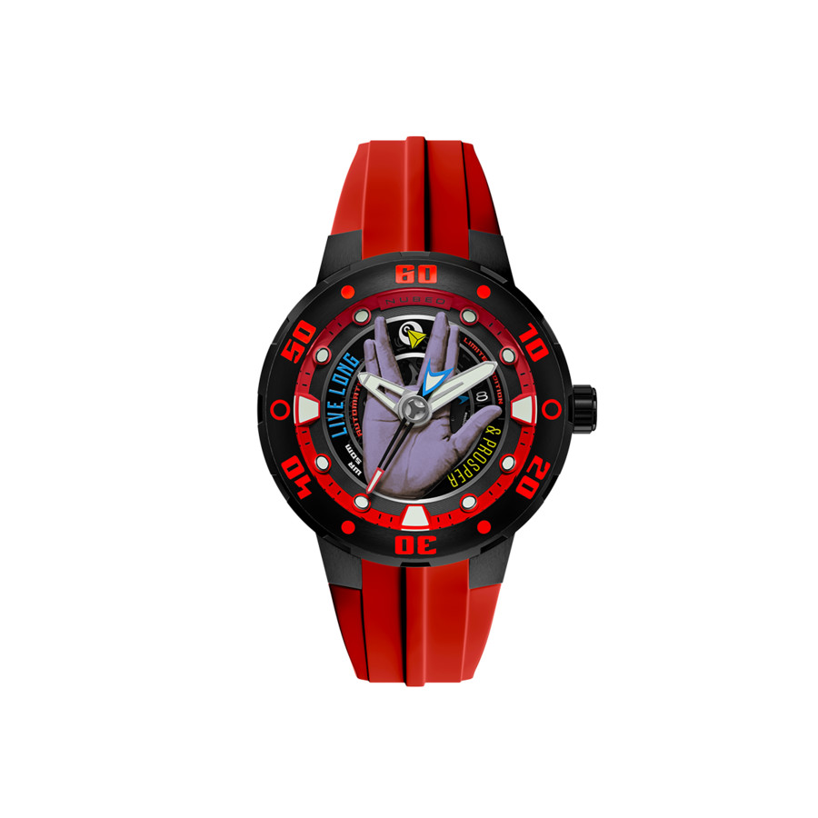 Nubeo Mariner Red Dial Men's Watch NB-6122-03