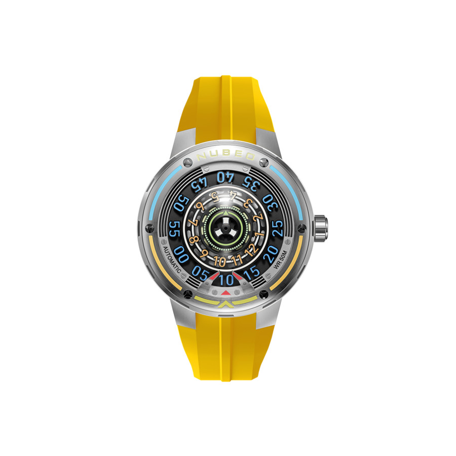 Nubeo Orbiter Silver-tone Dial Men's Watch NB-6117-05